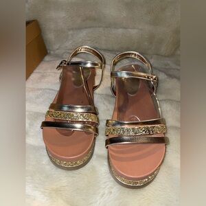 Sandals ladies gold